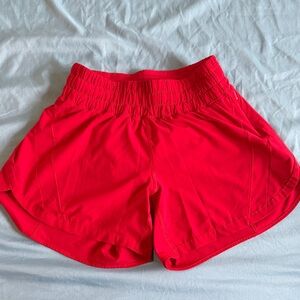 lululemon athletica darker Red Athletic Shorts
